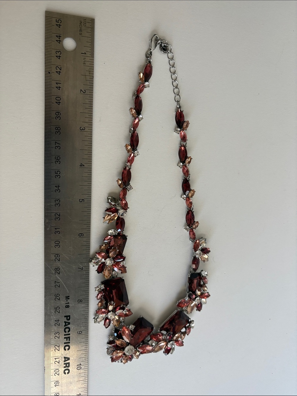 Charter Club Pink Crystal Floral Statement Necklace Women Jewelry - Picture 4 of 4